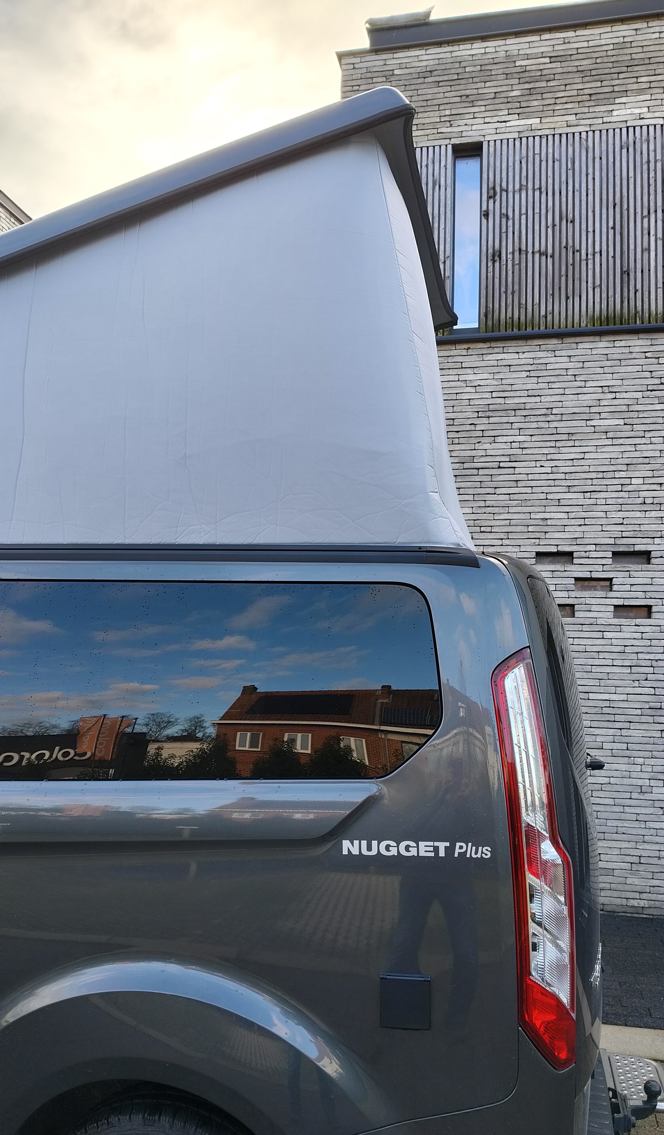 Outdoor-Living Thermoschutz Schlafdach Ford Nugget Plus3 Thermoschutz-Paket Ford Nugget PLUS V362 ab 2014: Aufstelldach und Fahrerhausscheiben mit Seitenfenster (außen) – Bild 1